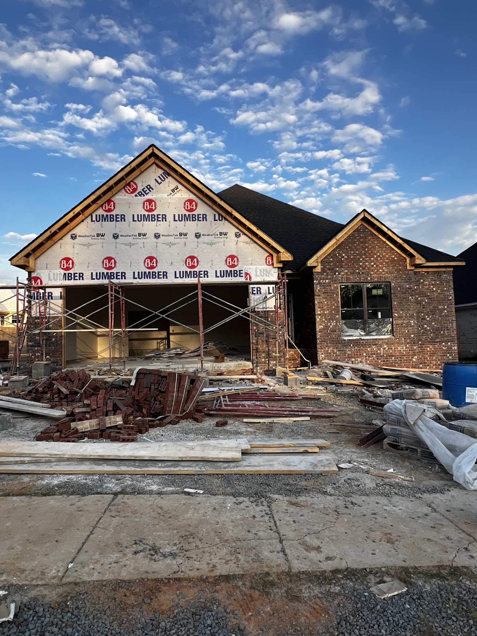 New construction brick home